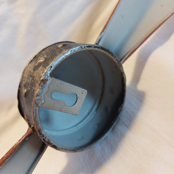 Airplane Propeller Blade Stylish Red Metal Spinner Pawnee Indian Wall Decor 28" - Picture 8 of 10